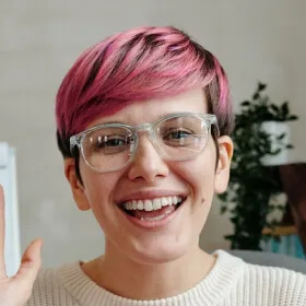 Remote female employee